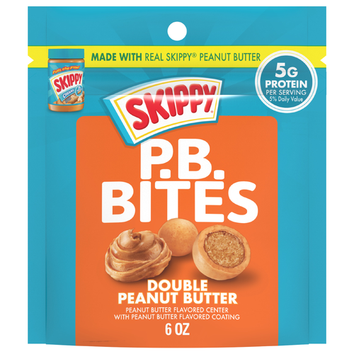 Skippy Peanut Butter Bites Double Pb Pouch - 6 Ounce