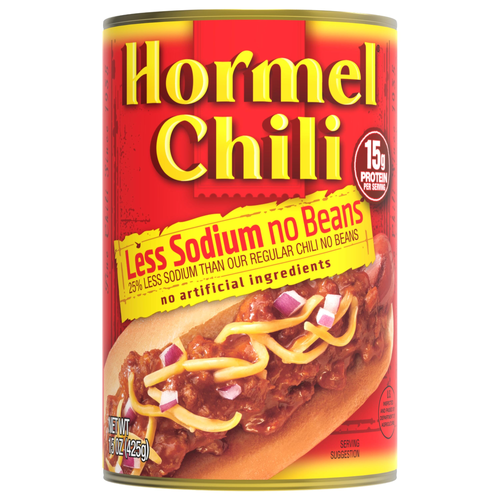 Hormel Chili Less Sodium No Beans - 15 Ounce Image 1 of 4