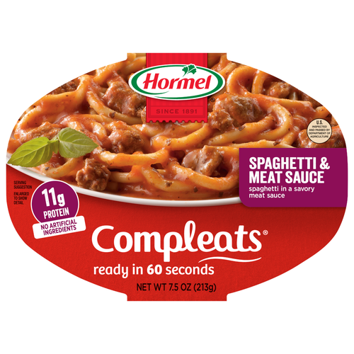 Hormel Compleats Spaghetti & Meat Sauce - 7.5 Ounce Image 1 of 4