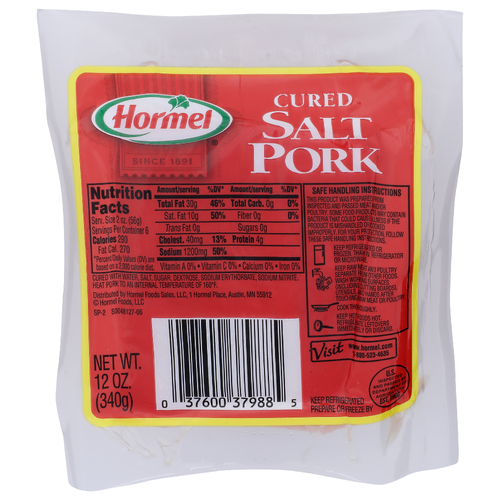 Hormel Cured Salt Pork - 12 Ounce