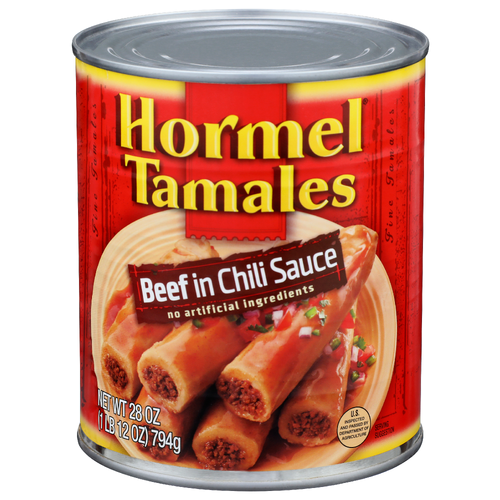 Hormel Beef In Chili Sauce Fine Tamales - 28 Ounce