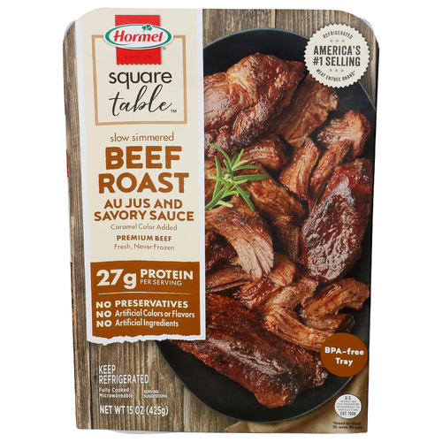 Hormel Square Table Au Jus And Savory Sauce Slow Simmered Beef Roast - 15 Ounce