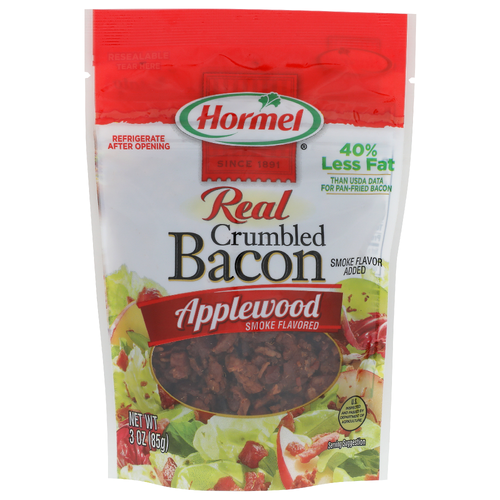 Hormel Applewood Smoke Flavored Flavor Added Crumbled Bacon - 3 Ounce