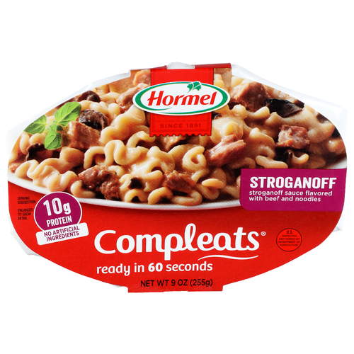 Hormel Stroganoff Sauce Flavored With Beef And Noodles Compleats - 9 Ounce