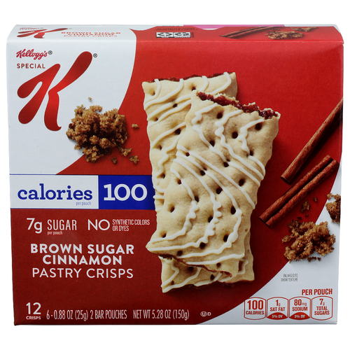 Kellogg's Special k Brown Sugar Cinnamon Pastry Crisps - 0.44 Ounce - 12 Count