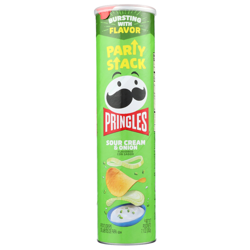 Pringles Sour Cream & Onion Flavored Potato Crisps Party Stack - 7.1 Ounce