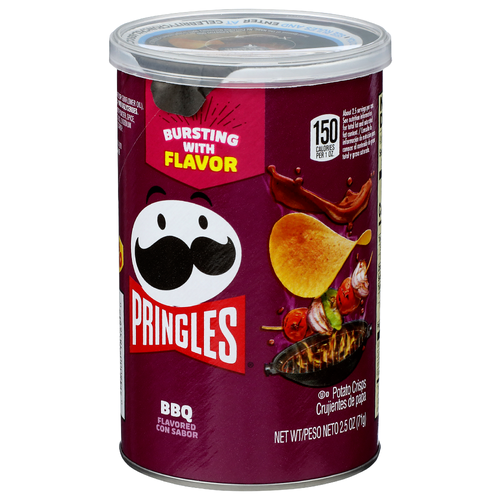 Pringles BBQ Flavored Potato Crisps - 2.5 Ounce