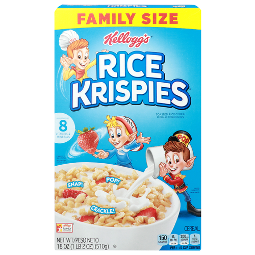 Kellogg's Rice Krispies Family Size Toasted Cereal - 18 Ounce