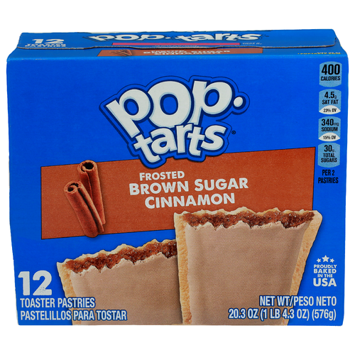 Pop-Tarts Brown Sugar Cinnamon Frosted Toaster Pastries - 1.692 Ounce - 12 Count