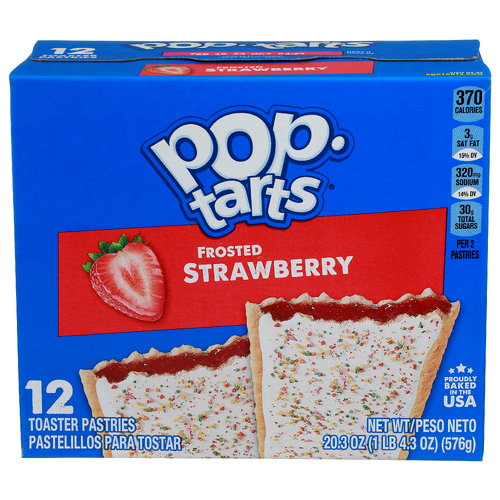 Pop-Tarts Strawberry Frosted Toaster Pastries - 1.692 Ounce - 12 Count