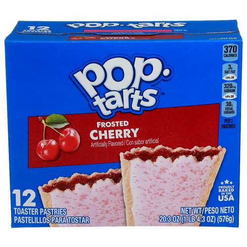 Pop-Tarts Cherry Frosted Toaster Pastries - 1.692 Ounce - 12 Count