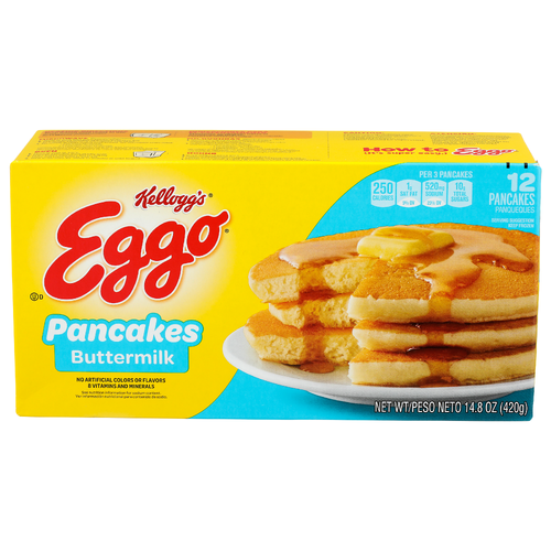 Kellogg's Eggo Buttermilk Pancakes - 1.233 Ounce - 12 Count