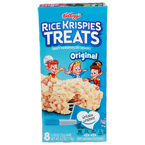 Kellogg's Rice Krispies Treats Original Crispy Marshmallow Squares - 0.775 Ounce - 8 Count