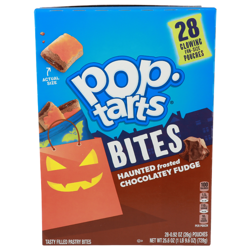 Pop-Tarts Haunted Frosted Chocolatey Fudge Bites - 0.914 Ounce - 28 Count Image 1 of 4