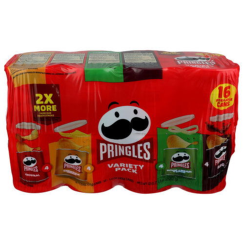 Pringles 4 Flavor Variety Pack - 1.375 Ounce - 16 Count Image 1 of 4