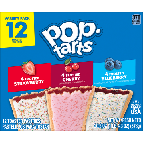 Pop-Tarts Toaster Pastries Variety Pack - 1.692 Ounce - 12 Count