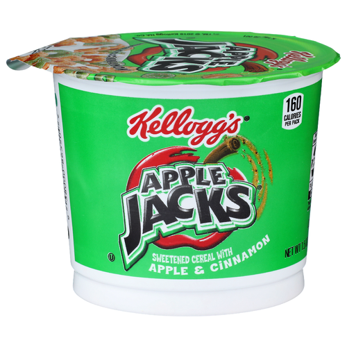 Kellogg's Apple Jacks Apple & Cinnamon Sweetened Cereal & Cinnamon - 1.5 Ounce