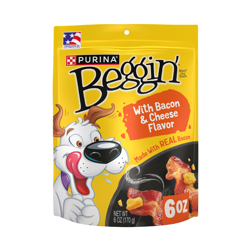 Purina Beggin' Adult Dog Treats Bacon - 6 Ounce