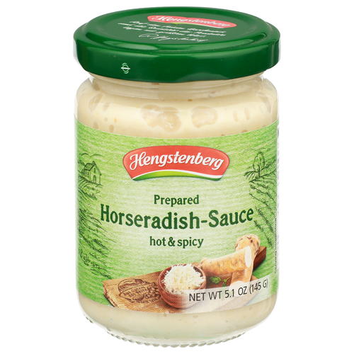 Hengstenberg Hot & Spicy Prepared Horseradish-Sauce - 5.1 Ounce
