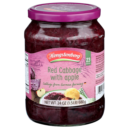 Hengstenberg Red Cabbage With Apple - 1.043 Ounce - 23 Count