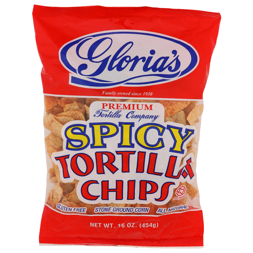 Gloria's Premium Tortilla Company Spicy Chips - 16 Ounce