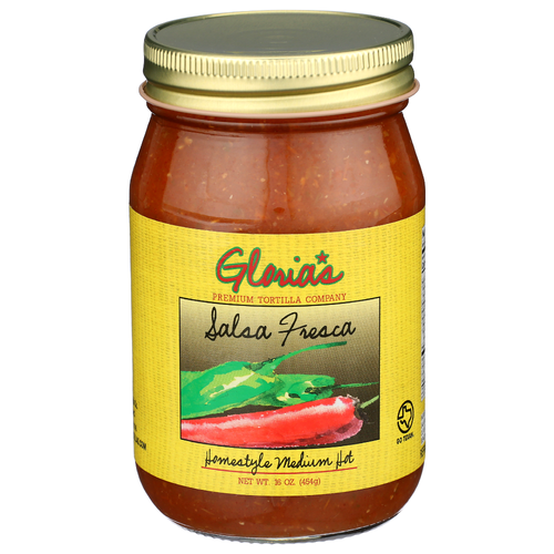 Gloria's Premium Tortilla Company Homestyle Medium Hot Salsa Fresca - 16 Ounce