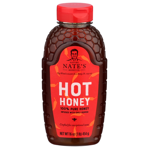 Nature Nate's Honey Co. Chili Infused Hot - 16 Ounce