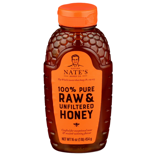 Nature Nate's Honey Co. Nates Classic Raw And Unfiltered - 16 Ounce