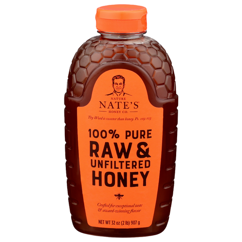 Nature Nate's Honey Co. Raw And Unfiltered Classic 100% Pure - 32 Ounce
