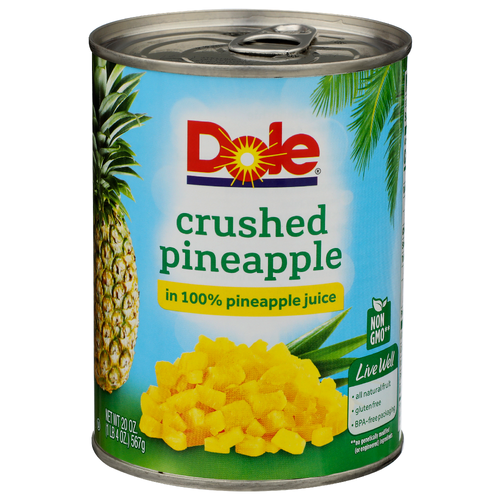 Dole In 100% Pineapple Juice Crushed - 20 Ounce