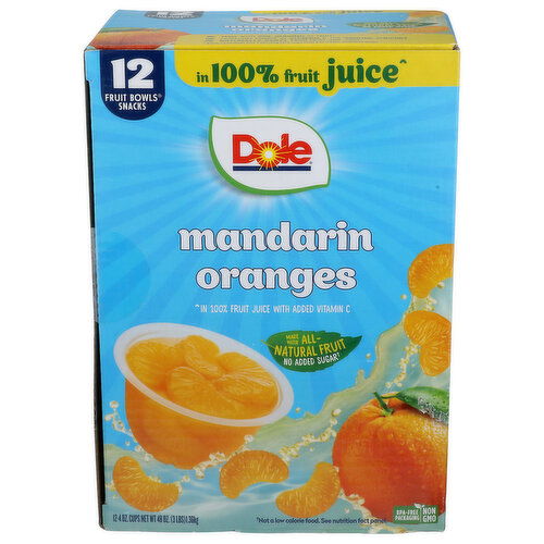 Dole Mandarin Orange In a Box 12 - 4 Ounce - 12 Count