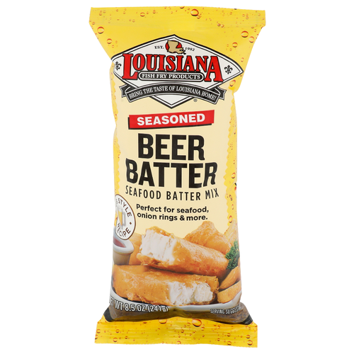 Louisiana Fish Fry Seasoned Beer Batter Seafood Mix - 8.5 Ounce