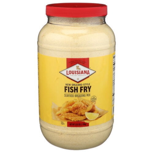 LOUISIANA FISH FRY PRODUCTS New Orleans Style N.o. Lemon Seafood Breading Mix Gal - 5.5 Pound