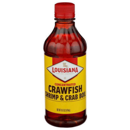 LOUISIANA FISH FRY PRODUCTS Concentrated Crawfish, Crab & Shrimp Boil - 16 Fluid Ounce