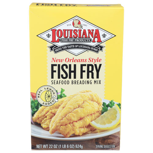 Louisiana Fish Fry New Orleans Style Seafood Breading Mix - 22 Ounce