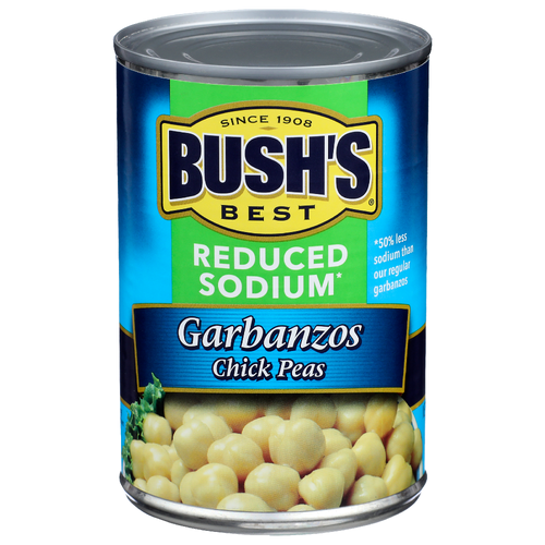 Bush's Best Canned Beans Reduced Sodium Garbanzos Chick Peas - 16 Ounce