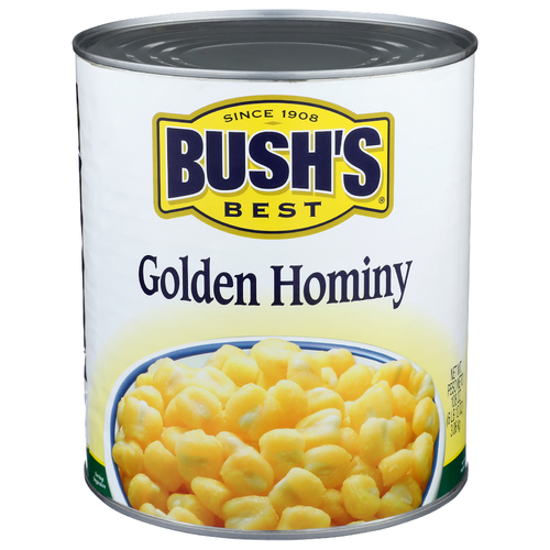 Bush's Best Canned Vegetables Golden Hominy - 108 Ounce