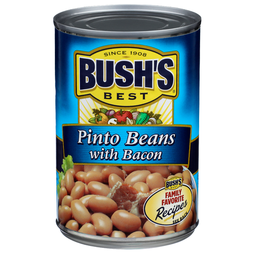 Bush's Best Canned Beans With Bacon Pinto - 15.5 Ounce
