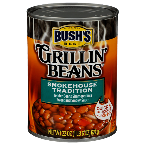 Bush's Best Canned Beans Smokehouse Tradition Grillin' - 22 Ounce