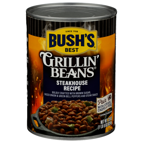Bush's Best Canned Beans Steakhouse Recipe Grillin' - 22 Ounce