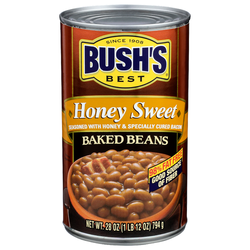 Bush's Best Canned Beans Honey Sweet Baked - 28 Ounce