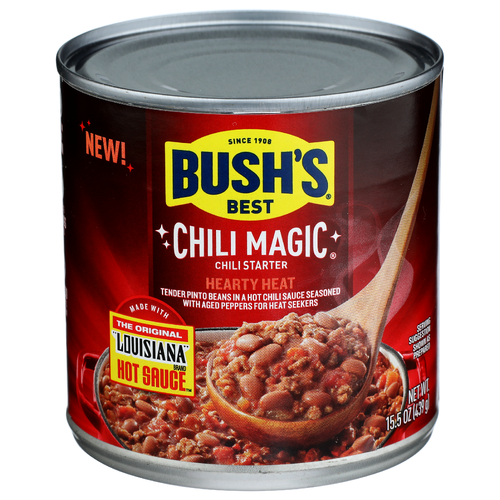 Bush BROTHERS & COMPANY Chili Magic Hearty Heat - 15.5 Ounce