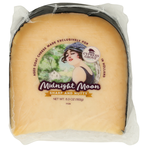 Cypress Grove Nutty And Brown Buttery Up Front With A Long Caramel FINISH. Aged Midnight Moon Wedge - 5.3 Ounce Image 1 of 4