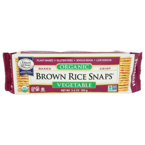 EDWARD & SONS Vegetable Baked Cracker - 3.5 Ounce - 1 Count