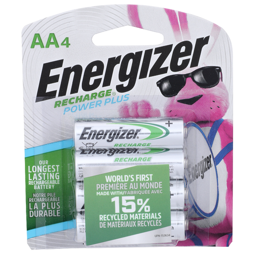 Energizer Recharge Power Plus 1.2V Nimh Aa4 Precharge Batteries - 0.25 Each - 4 Count Image 1 of 2