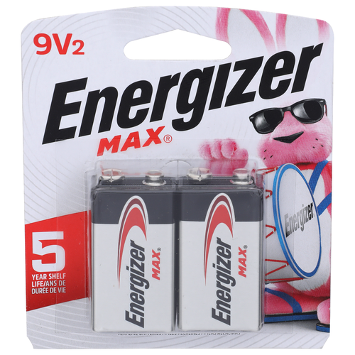 Energizer Max 9v2 Alkaline Batteries - 2 Count