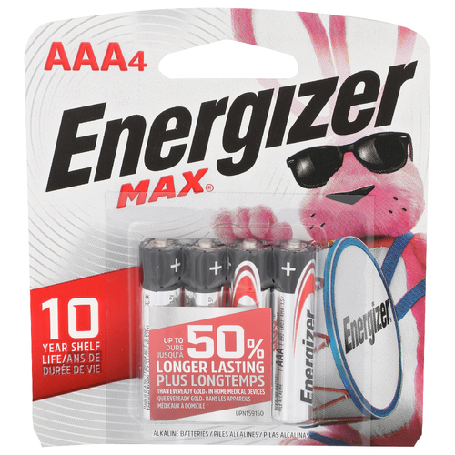 Energizer Max Alkaline Batteries - 4 Count