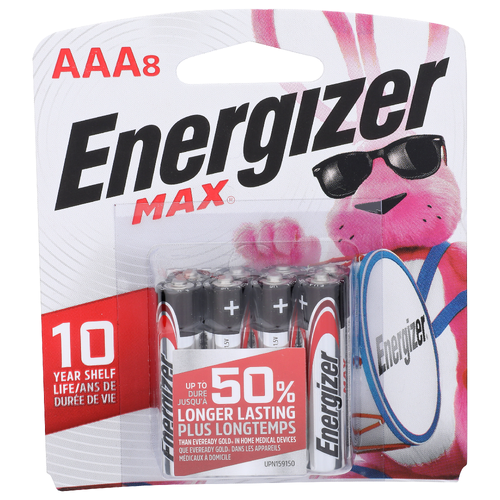 Energizer Max Alkaline Batteries - 8 Count
