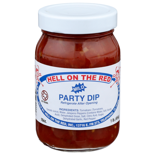 Hell On The Red Mild Party Dip - 16 Ounce