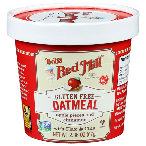 Bob's Red Mill Apple Pieces And Cinnamon Gluten Free Oatmeal - 2.36 Ounce